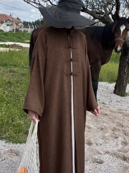 Keten Çin Düğümlü Abaya